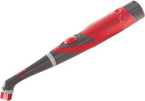lot 6485 image: Rubbermaid Reveal Power Scrubber with Multi-Purpose Head, Cordless Electric Battery Powered Scrub Brush, Water Resistant, for HomeKitchenBathroomGroutTileShowerTub - Retail $21