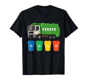 lot 8127 image: Garbage Truck - Truck Trash Recycling Lover Waste Management T-Shirt XXL - Retail $20