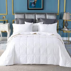 lot 13077 image: Globon Summer Down Comforter King Size, Extra Lightweight BlanketDuvet Insert for Hot Sleepers, Noiseless and Extra Soft,106x90 inches,White - Retail $130