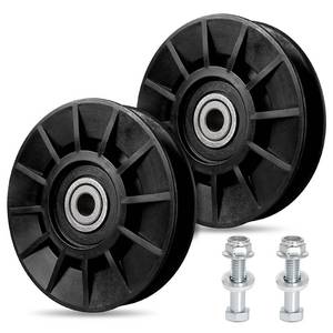 lot 13096 image: 194326 V-Idler Pulley for Craftsman Mower, Drive V-Groove Idler Pulley for Hus qvarna Craftsman AYP YT3000 YET4000 4500 GT6000 YTH21K46 Lawn Mower with 42 54in Deck, Replace 532194326(2 Pack) - Retail $14in