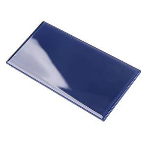 lot 13097 image: Lovdeco Peel and Stick Glass Subway Tile, 3 x 6 Inch, 5 Sq Ft, Cobalt Blue Glass for Bathroom Kitchen Backsplash Wall, 40-Pack&nbsp