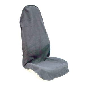 lot 4023 image: LoyaGour Car Seat Cover Protector Front Seats,for Gym Workout,Running,Swimming,Beach and Hiking,Waterproof Sweat Towel Bucket Seat Covers for Cars SUV Trucks (Grey, 1Pcs) - Retail $23