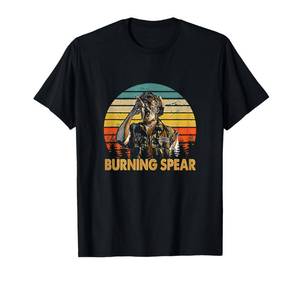 lot 4036 image: Retro Vintage Burning Art Spear Music Jamaican Singers T-Shirt - Retail $17