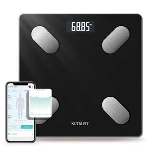 lot 4476 image: NUTRI FIT Smart Scale for Body Weight Body Composition Monitor, Bathroom Digital Weighing Scale with BMI, Body Fat, Muscle Mass, Accurate Bluetooth Home User Health Equipment Sync Apps - Retail $13