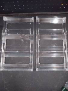 lot 5595 image: Clear Acrylic Desk Organizer - Retail $15