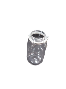 lot 5633 image: Clear Glass Mason Jar with White Lid - Retail $3
