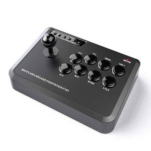 lot 5651 image: MAYFLASH Arcade Fighting Stick F101 for SwitchSwitch 2, PC Windows, PS3, Android, NeoGeo mini, SEGA MEGA Drive mini, GENESIS mini - Retail $50