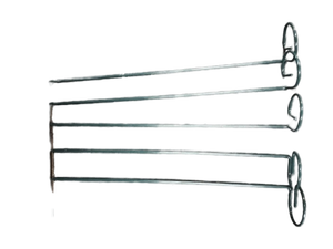 lot 6026 image: Green Metal Rod Hook Set - Retail $25