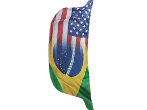 lot 6031 image: USA Brazil Combination Flag - Retail $25