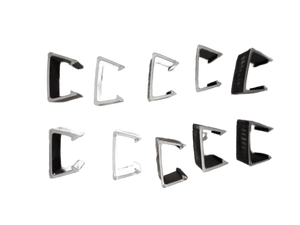 lot 6036 image: SF2206 Metal C-Channel Clips - Set of 10 - Retail $15