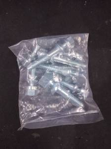 lot 6040 image: Zinc-Plated Carriage Bolts Set - Retail $8