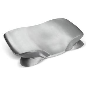 lot 6050 image: Satin Pillowcase for Zelimun Cervical Pillow, Ergonomic Case, Smooth and Soft Sleeping Pillowcase, Gray Pillow Cover with Zipper - Retail $15