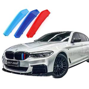 lot 6356 image: VaisbyTown Automotive Grille Inserts for BMW 5 Series Sedan G30 G31 G38 2017-2020 520i 530i 540i 550i (Fit Only 9 Beam),Front Grill Accessories - Retail $18