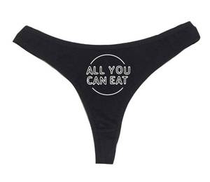 lot 6360 image: Dirty Girl Undies All You Can Eat Womenfts High Rise Sexy Thong, Dirty Undies (Large)  - Retail $15