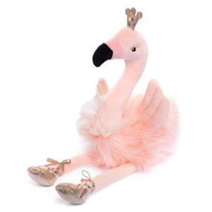 lot 2131 image: Plush Ballerina Flamingo Stuffed Animal for Girls Kids Birthday Gifts and Decor - Retail $26