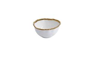 lot 2155 image: Pampa Bay Golden Salerno Porcelain Small Bowl - Retail $18