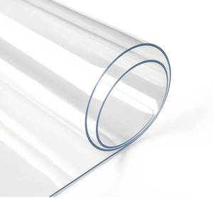 lot 2189 image: Deep Dream 1.5mm Clear Desk Cover Protector, 1424 Inch Clear Desk Cover, Rectangular Vinyl Desk Pad, PVC Plastic Table Cover for Office, Dresser, Night Stand, Computer and Writing Desk Tabletop - Retail $9