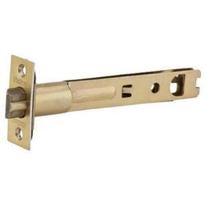 lot 2207 image: Kwikset Security, 83014-015, 5 Inch Deadbolt Door Latch, For Doors With 5 Inch Backset, Polished Brass - Retail $14
