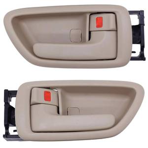 lot 2216 image: Lcyolada 2Pcs Interior Door Handles Driver and Passenger Side for 2001-07 Toyota Sequoia, 2000-2004 Avalon, 2004-2006 Tundra - Crew Cab ONLY - Four Full-Sized Doors - Beige - Retail $14