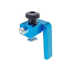lot 2219 image: POWERTEC 3 Fence Flip Stop for Table Saw, Miter Saw, and Drill Press, T Track Accessories for Woodworking, 1PK (71367V) - Retail $13in
