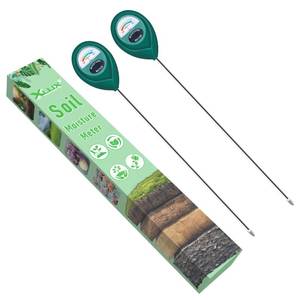 lot 2246 image: XLUX Long Probe Deep Use Soil Moisture Meter Sensor, Water Monitor Indicator, Hygrometer for Outdoor Indoor Large Pot Plants, Flower, Gardening, Farming, 2 Pack - Retail $20