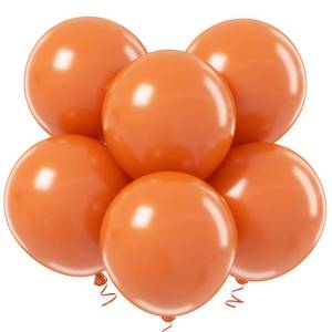 lot 2256 image: ADOINBY 18 Inch Orange Balloons - 35Pcs Large Thick Orange Balloons Big Round Orange Latex Balloons for Birthday Baby Shower Wedding Graduation Orange Summer Themed Party Decorations - Retail $8