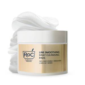 lot 2265 image: RoC Resurfacing Disks, Hypoallergenic Exfoliating Makeup Remover Pads for Wrinkles and Skin Tone, Hypo-Allegenic Skin Care, Oil-Free Daily Cleanser, 28 Count (Packaging May Vary) - Retail $12