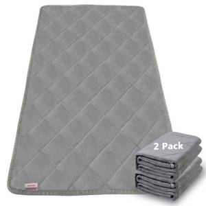 lot 2279 image: Washable Dog Pee Pads Extra Large, Guinea Pig Fleece Bedding, 36X41IN 2Pack, Waterproof Reusable and Super Absorbent Guinea Pig Cage Liner for Puppy, Dog, Small Animal, Rabbit, Bunny, Chinchilla - Retail $30