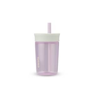 lot 2313 image: Owala Kids Insulation BPA-Free Plastic Tumbler with Spill Resistant Flexible Straw, Easy to Clean, Kids Water Bottle, Great for Travel, Dishwasher Safe, 15 Oz, Mint and Pink, (Unicorn) - Retail $14