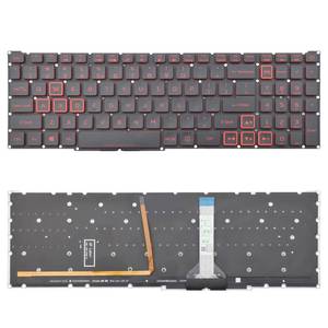 lot 2323 image: SUNMALL Replacement Keyboard with Red Backlight Compatible with Acer AN515-45 AN515-46 AN515-47 AN515-55 AN515-56 AN515-57 AN515-58 AN517-41 AN517-45 AN517-52 AN517-55 AN517-53 AN517-57PH315-54 - Retail $17