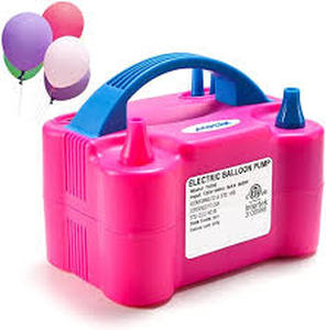 lot 4451 image: Electric Balloon Pump - Pink and Blue Model 7305 - Retail $25