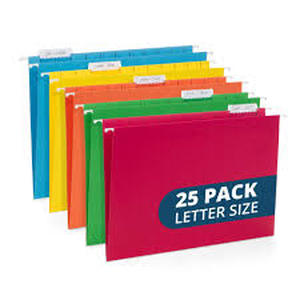 lot 5646 image: Blue Summit. Folders various colors 25 pack - Retail $12