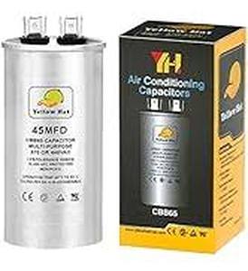 lot 6353 image: Yellow Hat CBB65 AC Capacitor 355 MFD - Retail $12