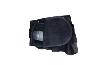 lot 1985 image: New Heated Massage Support Brace - Black - Retail $29
