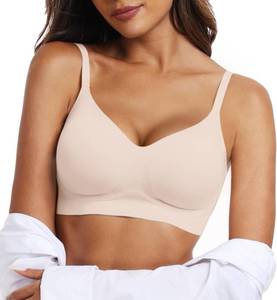 lot 2051 image: OEAK Womens Wireless Bras Comfortable Push Up Bra No Underwire Bra Full Support Lift Bralette Everyday Seamless Tshirt Bras Nude M - Retail $20