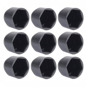 lot 2098 image: NACX M12 Plastic Nut and Bolt Protection Dome Covers, Acorn Nuts Nylon Hex Caps, 40Pcs - Retail $10