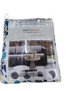 lot 2381 image: Biety One 8-Piece Outdoor Cushion Cover Set - Retail $35