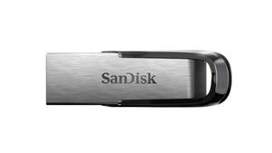 lot 2427 image: SanDisk 128GB Ultra Flair USB 3.0 Flash Drive - SDCZ73-128G-G46, black - Retail $13