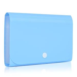lot 2445 image: REEMTOO Accordian File Organizer, Coupon Organizer, Folder Organizer Mini Organizer Wallet for Coupons, Receipts, Cash, Tax Item or Changes,7x4.5 in 13 Pockets with Tabs Check Case(Blue) - Retail $6