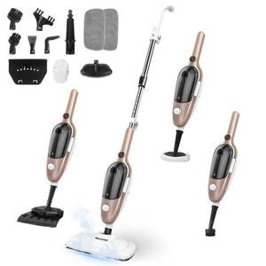 lot 3417 image: Steam Mop - All-in-one Powerful Handheld Steam Cleaner Detachable Floor Steamer with 11 Accessories, MultiPurpose Steamer for Hardwood Floors, Clothes,Windows,Tiles,Carpet, Whole Home Use, Rose Gold - Retail $85