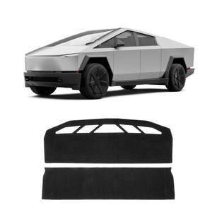 lot 3429 image: KUST Car Dash Cover for Tesla Cybertruck 2024 2025 2026 Polyester Dashboard Cover Non-Slip Interior Accessories for Tesla Cybertruck Custom Fit Dash Mat Sunshade Windshield No Glare Black - Retail $33