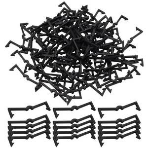lot 4052 image: zDwfDc 100PCS Pegboard Clips Pegboard Hook Locks Black Plastic Peg Board Locks Peg Board Organizer Accessories for 14 and 18in Pegboards DD018 - Retail $8in
