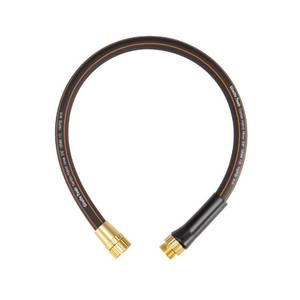 lot 15970 image: Giraffe Tools Garden Leader Hose 58 inch x 2.5ft, Short Water Hose Heavy Duty, Flexible, Lightweight Hybrid Hose with Bend Protection, Male to Female Fittings - Retail $17