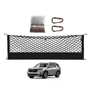 lot 16245 image: Muslogy for Pilot 2023 2024 2025 Rear Trunk Cargo Net Stretchable Organizer Elastic Mesh Net Compatible with Honda Pilot 2023 Sport EX-L and 2026 Passport TrailSport Touring Elite - Retail $19