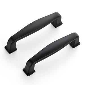 lot 16270 image: Ravinte 5 Pack 3 Inch Kitchen Cabinet Handles Matte Black Pulls Black Drawer Pulls Kitchen Cabinet Hardware for Cupboard Drawer Handles - Retail $14