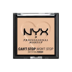 lot 16297 image: NYX Professional Makeup Can t Stop Won t Stop Mattifying Pressed Powder  Light Medium  0.21 oz. - Retail $16