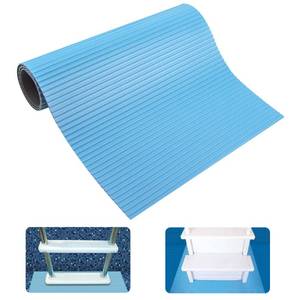 lot 16303 image: SWIMLINE HYDROTOOLS Protective Pool Ladder Mat for Above Ground Pools � Safety and Stability for Stairs, Steps and Ladders � Premium Durable Material, 9 x 36in - Retail $8in