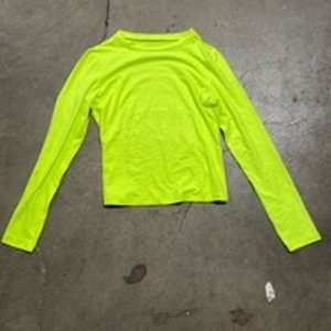 lot 16310 image: Neon Yellow Long Sleeve Athletic Top S - Retail $12