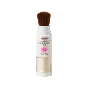 lot 16322 image: Hawaiian Tropic Mineral Powder Sunscreen Brush SPF 30  Beach Essentials, Zinc Oxide Mineral Sunscreen Powder SPF, Face Sunblock Travel Size, Brush On Sun Screen Protector for Face and Body, 0.15oz - Retail $14