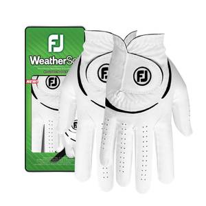 lot 16347 image: FootJoy Womens WeatherSof Pairs Golf Glove, White, Medium, Worn on Both Hand - Retail $23